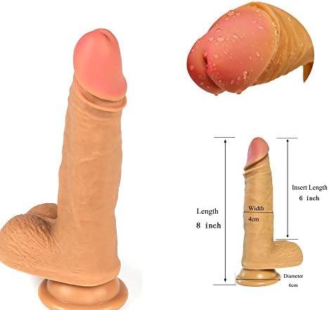 Huge Cock Rooster Women Massage Toy 8 Inch silicon Length Lifelike Realistic Rooste With Strong Suction Cup Hands Private package A02