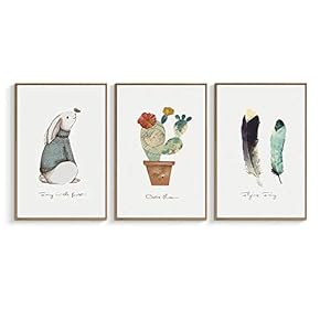 Framed for Living Room Bedroom for x3 Panels