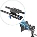 Neewer Aluminum Alloy DSLR Rail 15mm Rod Support Baseplate with 1/4