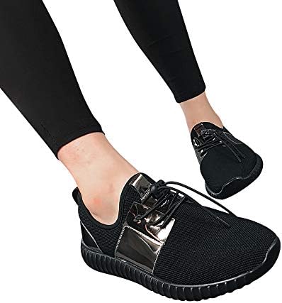 Cinsanong Boots Women Sport Shoes LuluZanm Patchwork Patent Leather Mesh Shoes Fashion Casual Beathable Lace-up Sneakers
