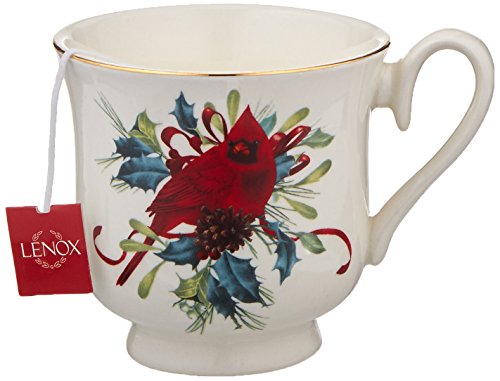 Lenox Winter Greetings Teacup Candle, Pine