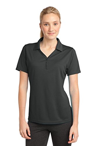Sport-Tek Women's PosiCharge Micro Mesh Polo S Iron Grey