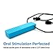 CAMOK Sensory Chew Necklace Chewy Toys - Silicone Teether for Boys, Girls, Kids - Chewable Jewelry for Autism, ADHD, Oral Motor, Biting and Teething - 2 Pack (Green & Blue) by