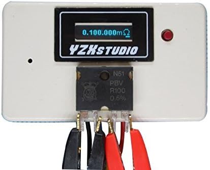 KAAYEE Ohm Resistance Meter 10Ω OLED Four-wire Digital Micro-ohm Milliohm Tester