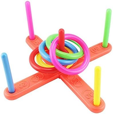 Acmer Classic Ring toss Game,Outdoor Quoits Game,Children Toys Rope Quoits,an Excellent Gift for a Child