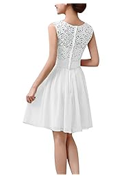 ZANZEA - Vestido corto de encaje floral sin mangas para mujer