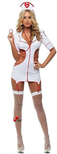 Riekinc Sexy Lingerie Womens Nurse Uniform Temptation Suit