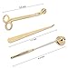 LOHOTEK Candle Snuffer, Candle Wick Trimmer & Wick Dipper Candle Accessories (Champange Gold)