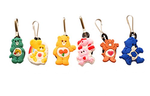 AVIRGO 6 pcs Zipper Pull / Zip pull Charms for Jacket Backpack Bag Pendant Colors Set # 22-2 by Hermes