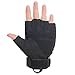 JIUSY Tactical Gloves Military Fingerless Hard Rubber Knuckle Half Finger Gloves
