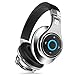 Bluedio U (UFO) PPS 8 Drivers High-End Bluetooth headphones Revolution/3D Sound Effect/Aluminum alloy build/Hi-Fi Rank wireless&wired Over-Ear headsets with carrying hard case Gift (Silver and Black)