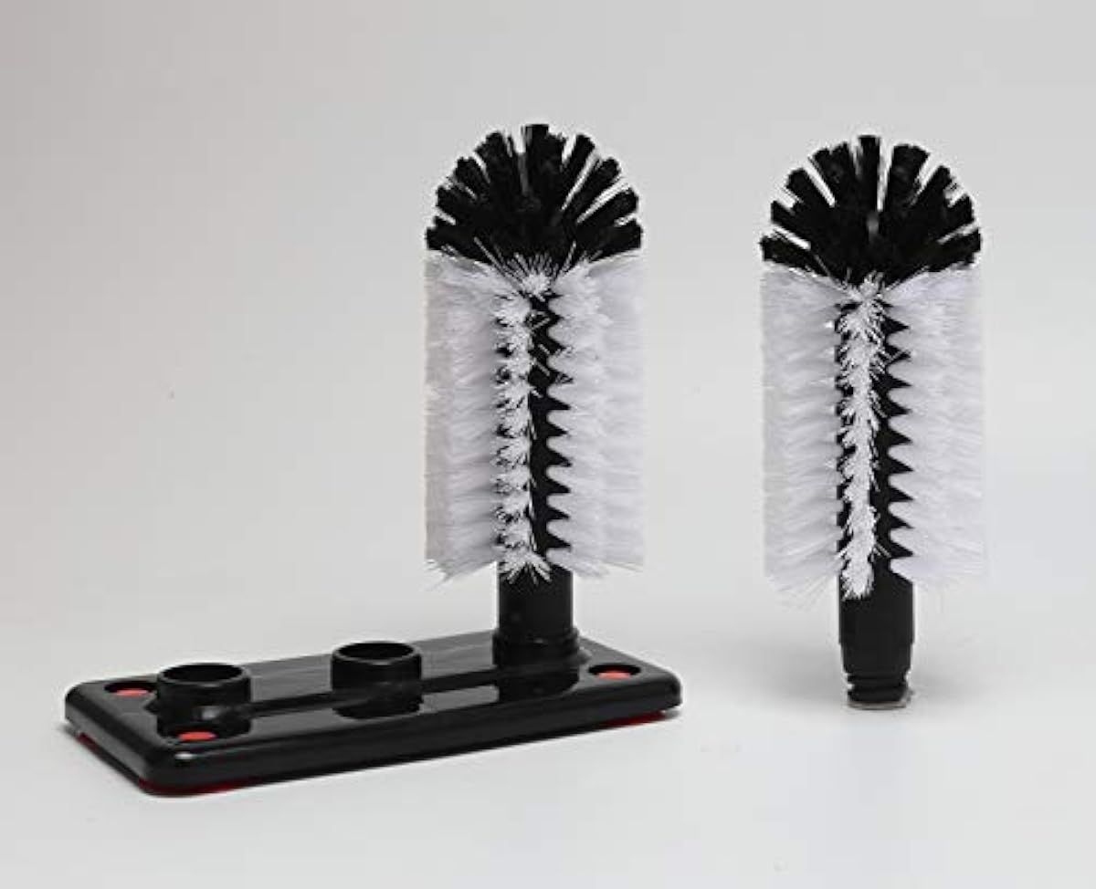 New Commercial Triple 3 Brush Bar Glass Washer for Sink with Suction