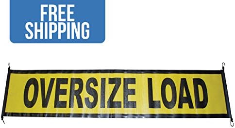 18" x 84" Mesh Oversize Load Sign with Bungees - Shippers Supplies