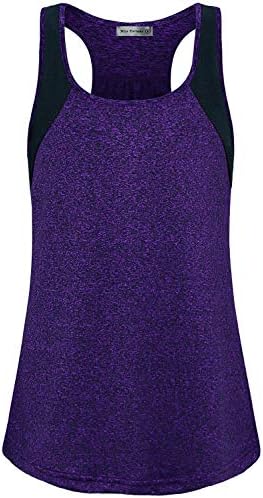 MISS FORTUNEWomens Active Wear Exercise Top Yoga Shirt Workout Clothes…