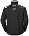 Helly Hansen Men's Crew Midlayer Fleece Lined Waterproof Windproof Rain Jacket, 990 Black, Medium