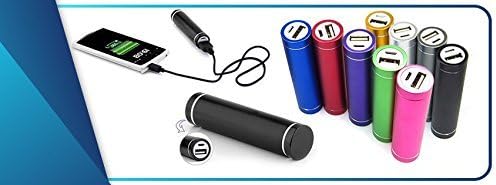 Power Bank ChargeR -Cell Phone- Portable- External Battery Pack- USB Charger for iPhone iPad and more- From Product Pleasers-Lipstick Sized- Travel Flashlight Built in-comes in 5 Colors(silver)