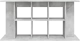 vidaXL Engineered Wood Aquarium Stand 120x40x60 cm Grey Storage view 5