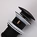 Ownace Bathroom Faucet Vessel Vanity Sink Pop Up Drain Stopper with Overflow Black Color