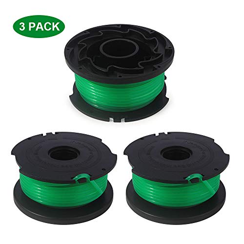 Thten String Trimmer Spool Replacement for Black and Decker SF-080 GH3000 LST540 Weed Eater 20ft 0.080" GH3000R LST540B Edger Refills Line Auto feed Single Line Parts Trimmers Line Cord(3 Packs)