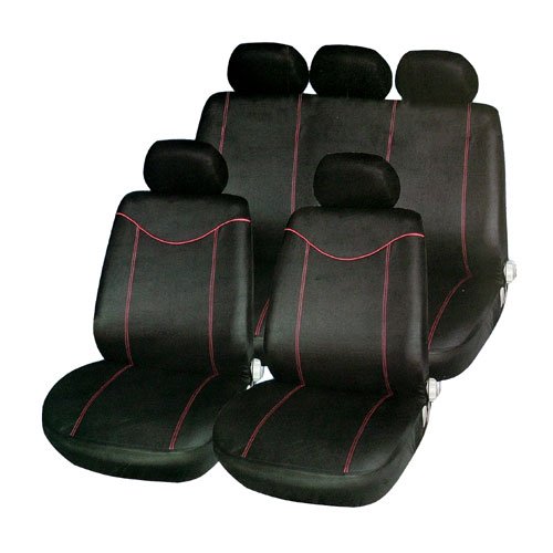 Black & Red Universal Racing Style Car Seat Covers Set Amazon.co.uk