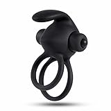 Utimi Silicone Vibrating Penis Cock Rings and Bullet Vibrator
