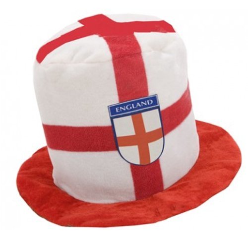 ENGLAND TOP HAT CARNIVAL ST GEORGES DAY FOOTBALL RUGBY FANCY DRESS GIFT SOCCER