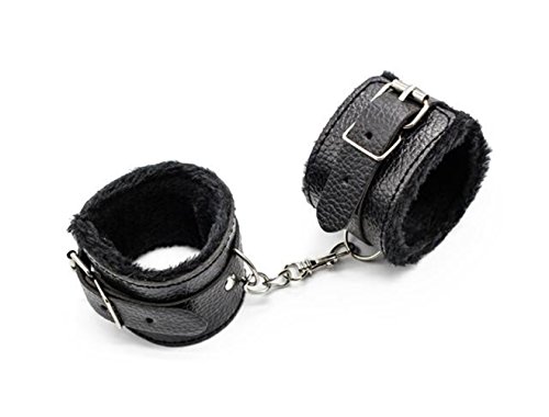 Jiuhexu Wrist Adjustable PU Leather Litchi Pattern Ankle Handcuffs - Thumbnail 7
