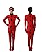 KINOMOTO Kids Girls Cosplay Costume Halloween Party Jumpsuit Outfit (Child S, Red)