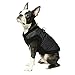 Gooby Fashion Vest Dog Jacket - Black, X-Large - Warm Zip Up Bomber Vest with Dual D Ring Leash - Winter Water Resistant Small Dog Sweater