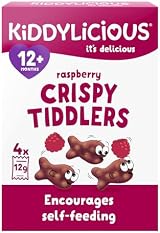 Kiddylicious Raspberry Crispy Tiddlers 7 Packs of 4 28 Total 12+ Months view 2