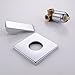 KES BRASS Shower Faucet Body Valve and Trim Square Concealed Replacement for Bathroom Showering System G 1/2, Polished Chrome, L6712