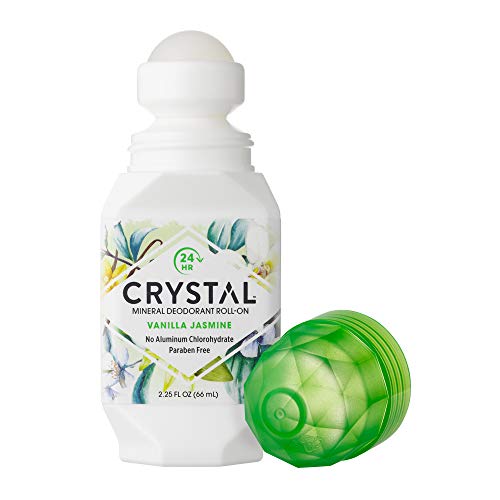 Crystal Mineral Deodorant RollOn, Vanilla Jasmine, 2.25 oz (Pack of 4
