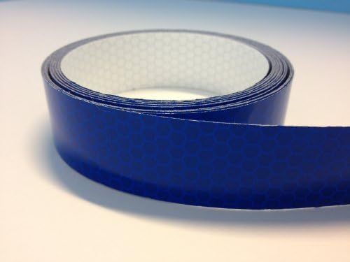 Cole Safety Products Reflective High Intensity Blue Tape 1 Inch 20 Foot Roll