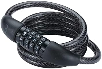 Cycling QuickCode Cable Antivol avec Code | Pour Vélos de Route, VTT et Vélos Urbains | Longueur 120cm | BBL-66, Black