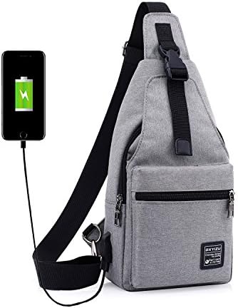 Unbalance Water Backpacks Sling Bag Chest Shoulder Gym Fanny Sack Satchel Outdoor Bike (grey)