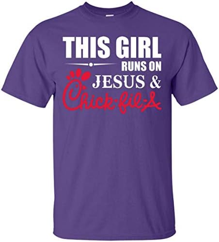 This Girl Runs On Jesus and Chick-Fil-A T-Shirt