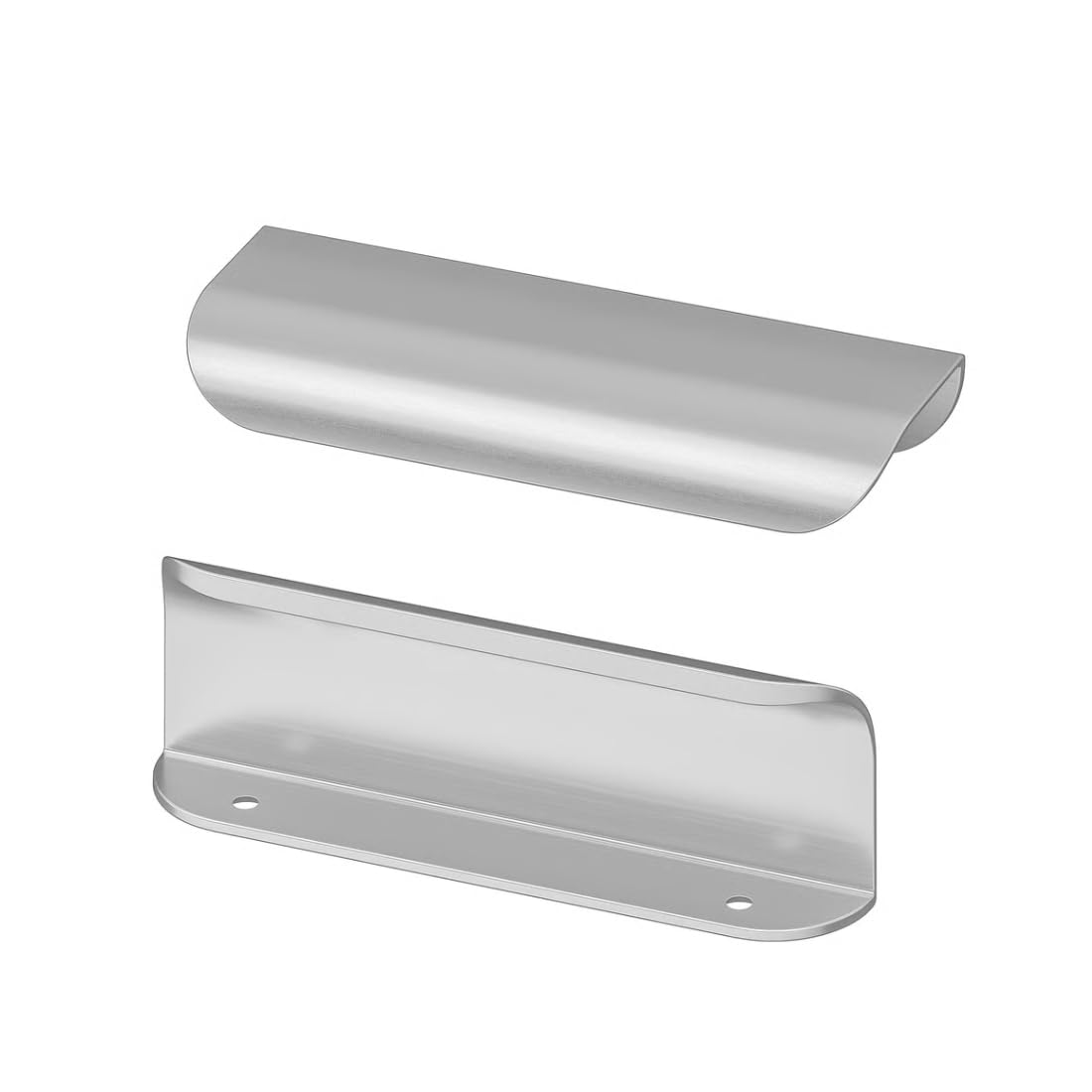 Ikea BILLSBRO Stainless Steel-Colour Brushed-Effect Aluminium Handles 120mm - 2 Pack