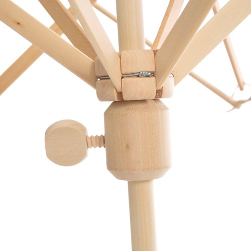 Housweety Wooden (Birch) Umbrella Swift Yarn Winder Holder , Medium