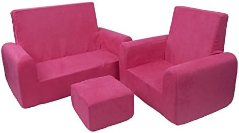 Fun Furnishings Toddler Trio, Hot Pink