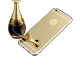 Ebestsale(TM) Premium Electroplate Mirror Anti-scratch TPU Soft Gel Fitted Skin Case Back Cover for apple iphone 6 4.7 inch 4.7", Gold
