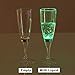 Signstek 6 Set LED Light Wine Flute Light Up Liquid Activated Champagne Glasses