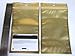 100 Gold Silver 2 Tones Aluminum Foil Mylar 4x6.5 inches Recloseable Bag Clear Front GA-1 Ship Fast…