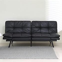 ERYE 3 in 1 Upholstered Futon Loveseat Convertible