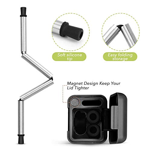 2 Collapsible+Reusable+Stainless+Food+grade+Household