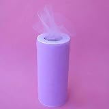 Gifts International Tulle Fabric Spool/Roll 6-Inch X 25 yards (75-Feet), Lavender (20)