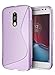 Moto G4 / G4 Plus Case, Cimo [Wave] Premium Slim Protective Cover for Motorola Moto G 4th Generation / Moto G Plus (2016) - Purple