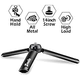 Zeadio Metal Mini Tripod, Desktop Tabletop Stand Compact Tripod for Smooth 4, Osmo Mobile, Vimble 2, Gimbal Handle Grip Stabilizer and All Cameras