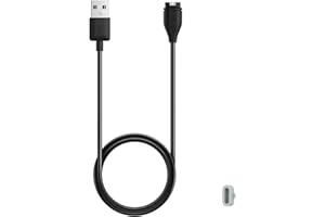 EMILYDEALS Charger for Garmin Venu, Venu 3/3S/2/2 Plus/2S/Sq 2/Sq, Replacement Charging Cable Cord with a Grey Dust Plug for Garmin Watch (1)
