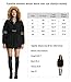 iloveSIA Womens Hooded Coat Faux Fur Lined Jacket Black 14