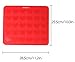 1 Pc 30-Heart Shape Capacity Silicone DIY Macarons Sheet Mat Chocolate Cookie Cake Baking Mold Tray Line Cake Pastry Molds (Red)